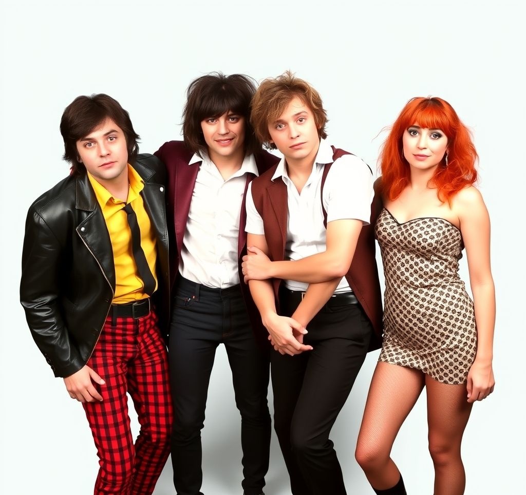 The Comic Strip members including Rik Mayall, Adrian Edmondson, Dawn French, and Jennifer Saunders